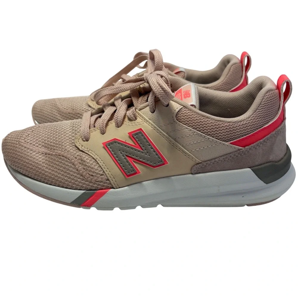 New Balance 009 Women Sneakers Pink Grey Mesh LowTop Lifestyle Shoes WS009SC1
